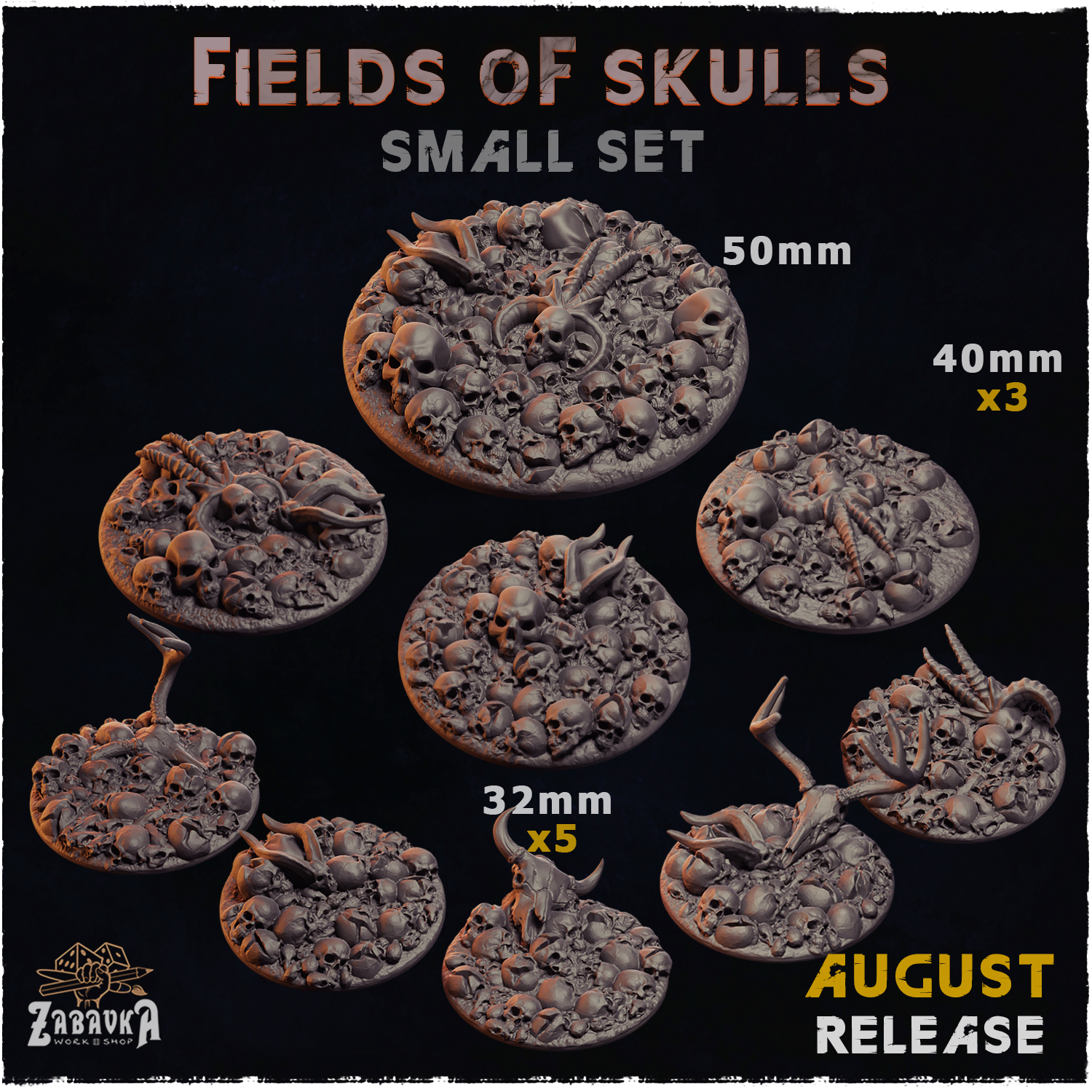 Fields of Skulls - Bases & Toppers (Small Set)